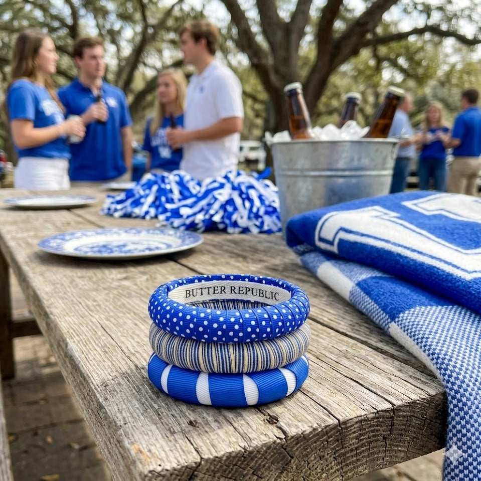 Blue + White