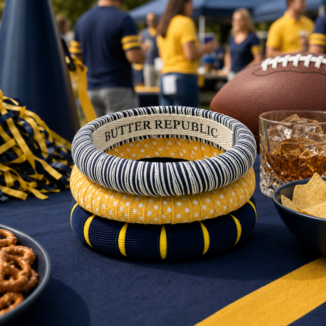 Navy Blue + Yellow