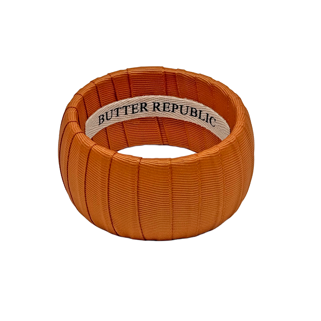 Burnt Orange Butter Republic bracelet, wide width