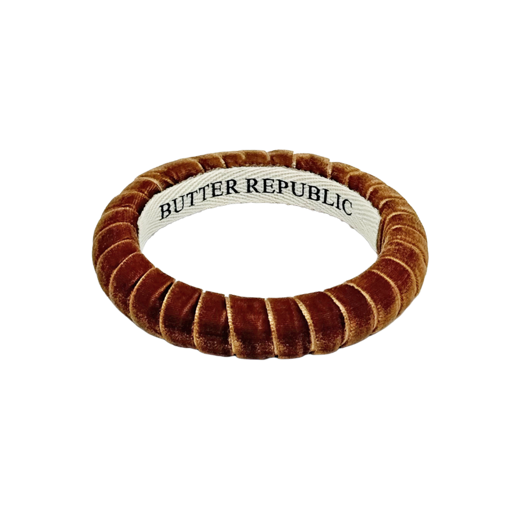 A Butter Republic brown velvet bracelet