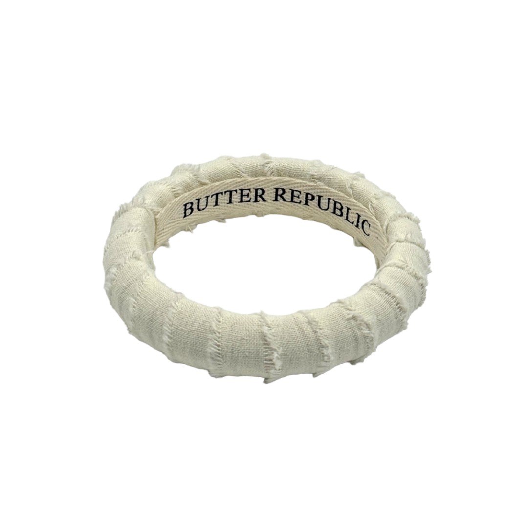 cream frayed Butter Republic bracelet