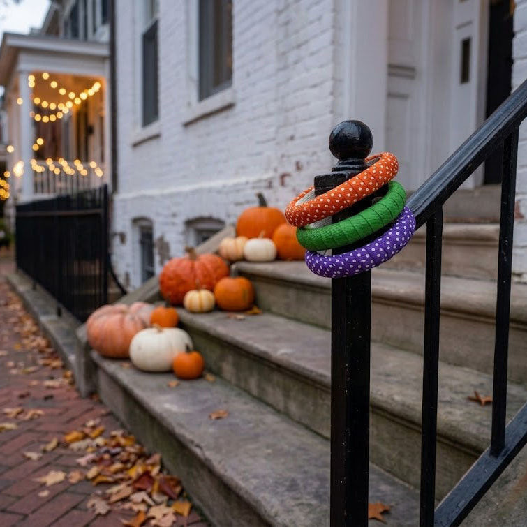 Three Halloween themed Butter Republic bracelets