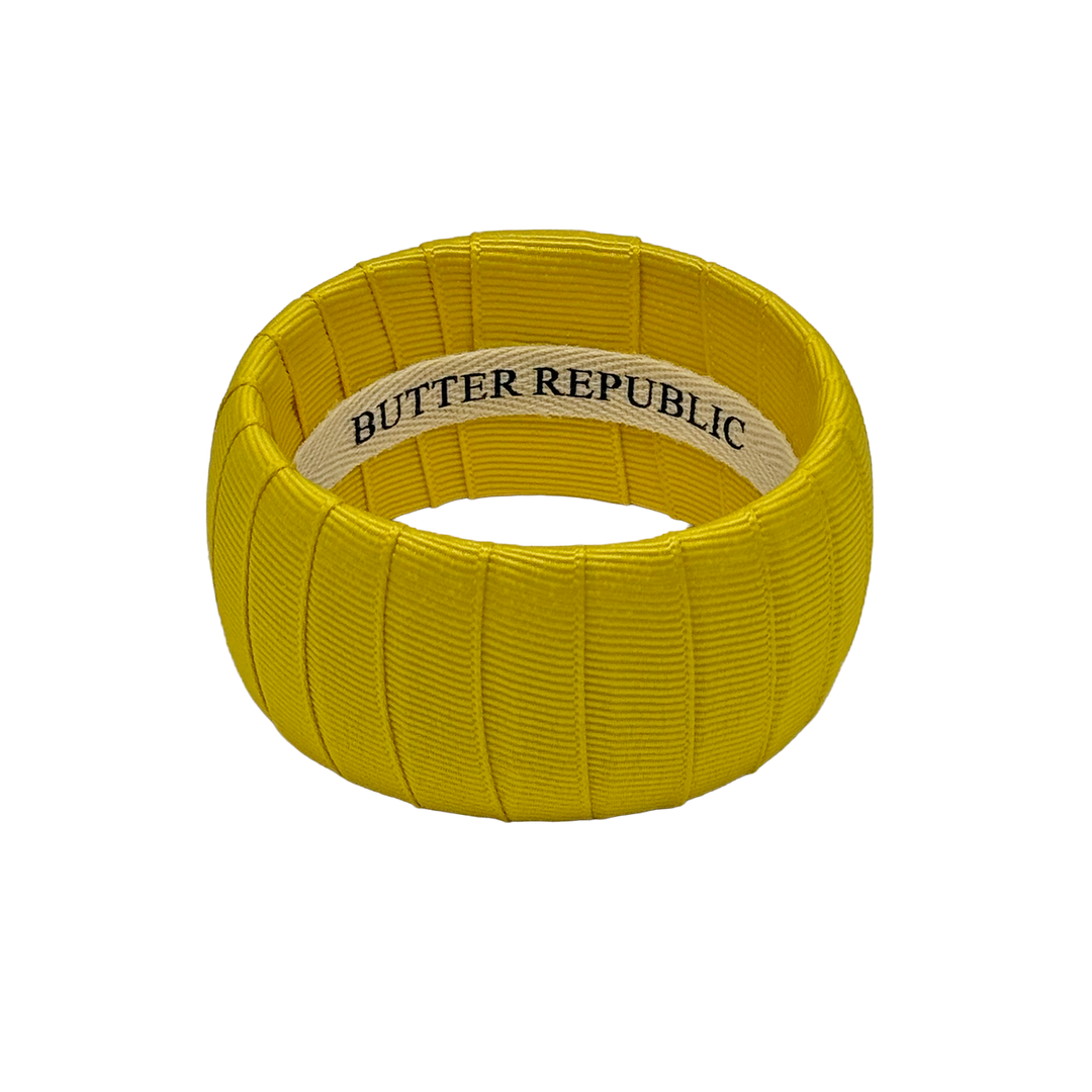 Yellow Butter Republic wide bangle bracelet